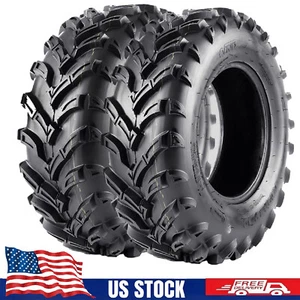 2 Set ATV Tires 25x8-12 ATV UTV Off-Road Trail Sand Mud 6PR Tires All Terrain US - Picture 1 of 13