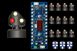 DCC Concepts DCD-MGS-BR Alpha Mimic 12x Steam Era 3 Light Ground Signal OO Gauge - Bild 1 von 1