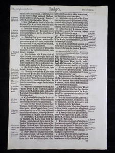 1583 Noblest Geneva Bible Folio- Book of Judges Leaves- YOU PICK - Picture 1 of 12