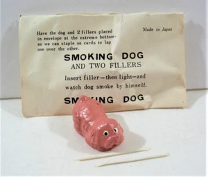 Juguete para perro fumador década de 1950 en embalaje original sin abrir stock de tienda antigua Japón - Imagen 1 de 10
