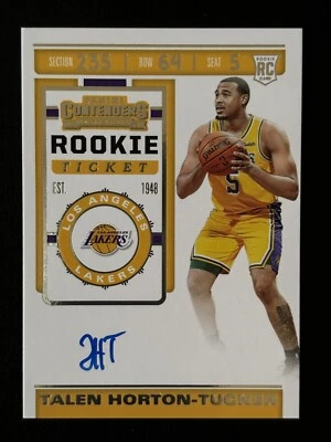 2019-20 Panini Contenders Talen Horton-Tucker Autograph Rookie Card 🔥🔥🔥 - Image 1 of 4