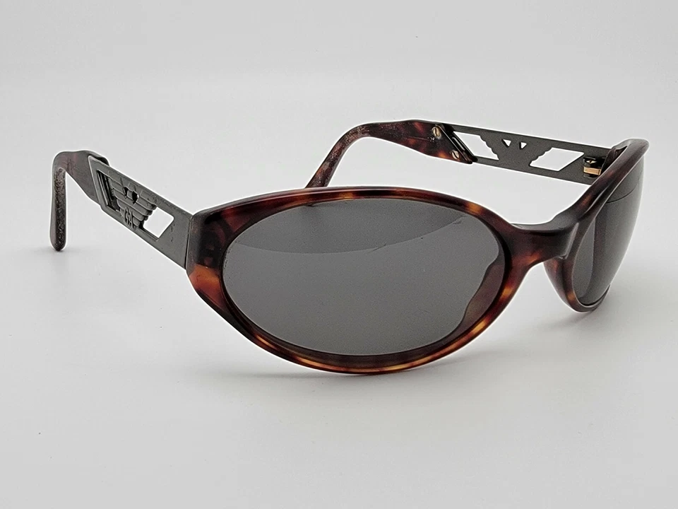 Gafas de sol Emporio Armani 544-S 063 marco de metal oscuro tortuga lentes verdes 56 mm Foto 1 de 4