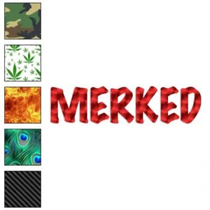 Merked, Vinyl Aufkleber Sticker, 40 Muster & 3 Größen, #3123 - Bild 1 von 41