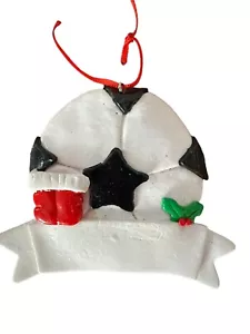Ashland Christmas Soccer Ball Ornament Ready For You To Personalize 3” - Picture 1 of 6