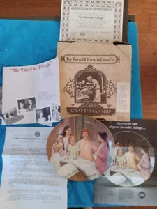 Edwin M Knowles China Plate "Le mie cose preferite" Bradford Exchange COA originale - Foto 1 di 12