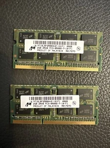 4GB (2x2GB) 2Rx8 DDR3 - PC3-8500S Laptop-RAM-Speicher - Bild 1 von 2