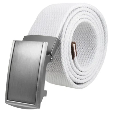 Canvas Cotton Web Buckle Belt Military Style Adjustable Belt - Image 1 of 4