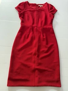 Diana Ferrari Red Pencil Dress Size 10 Short Cap Sleeve Party Wedding Workwear - Picture 1 of 10