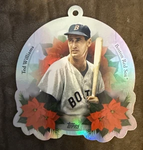 2025 Topps Holiday Ted Williams #OO-14 Ornament Boston Red Sox Legend Hall Fame - Bild 1 von 2