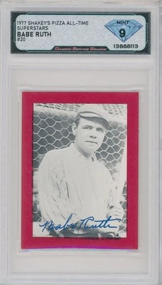 Shakey's Pizza 1977 Babe Ruth #20 💎 DSG 9 como nuevo Foto 1 de 2