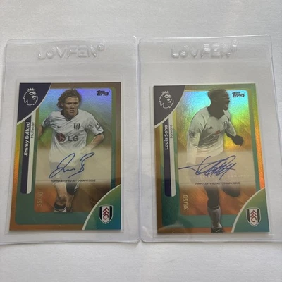 Topps Premier League 2026 Louis Saha Auto /50 & Jimmy Bullard  - Image 1 of 4
