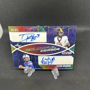 2025 Leaf Vivid Football bunte Kombination Dia BellFaison Brandon Autogramm/Autogramm 5/6 - Bild 1 von 5