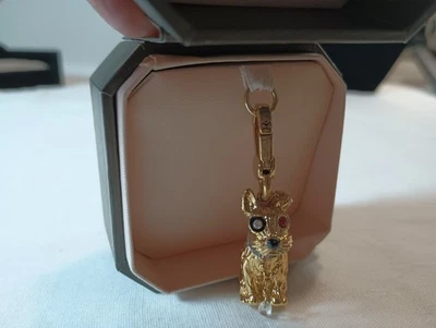 全新带盒 Juicy Couture Doggy (Scottie/Yorkie/Terrier) 魅力 YJRU4734 2012 金色 — 第 1/4 张图片