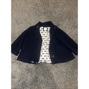 Kate Spade New York GapKids bow wool coat Dark Night Color Size 5years - Picture 1 of 3