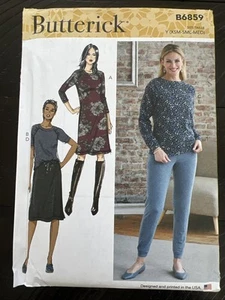 UNCUT Butterick B6859 Misses Strick Tops, Rock, Hose Y (XS-MD) Schnittmuster - Bild 1 von 2
