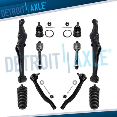 Brazos de control inferiores delanteros de 10 piezas rótulas barras de amarre para Honda Accord CL 1998-2002 Foto 1 de 4