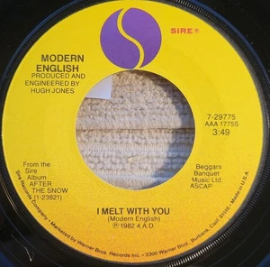 Modern English "I Melt With You / After The Snow" VG+ - Bild 1 von 3