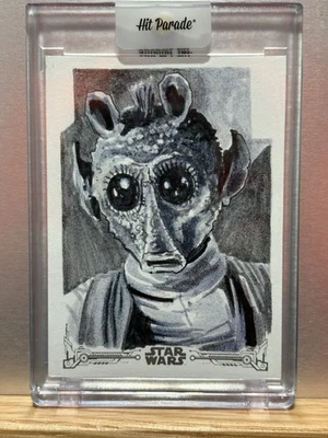 Greedo Sketch Star Wars Black And White Sketch Card 1/1 Jason Kimble - Image 1 of 2