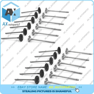 Válvulas de entrada e saída para Mercedes-Benz C250 W212 W205 M274 C117 M270 1.6 2.0 - Imagem 1 de 4