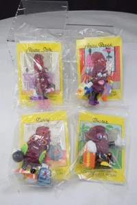 Vintage California Rosinen Figuren Komplettsatz 4 Hardees Neu im Paket - Bild 1 von 6