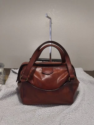 Bolso de mano vintage estilo 7 para toda la humanidad marrón doctor's Satchel, bolso de mano Foto 1 de 4