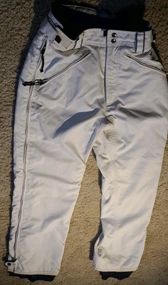 Burton Women’s Snowboard Ski Pants Sz S WHITE/Blue   - Image 1 of 4
