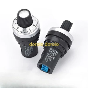 NEU 1 Stück Tayee LA42DWQ-22 Potentiometer 22mm 1K 2K 4,7K 10K 20K 0,5W 250V IP65 - Bild 1 von 4
