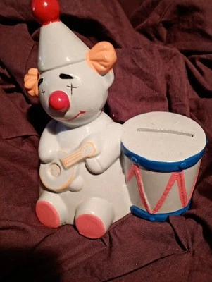 Vintage Ceramic Clown  Money Box From 1950s - Image 1 of 2