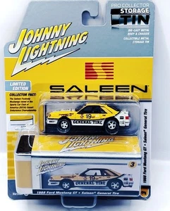 Johnny Lightning 1988 Ford Mustang GT Saleen Yellow General Tire 1/64 New - Picture 1 of 12