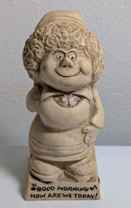Statuina umoristica vintage INFERMIERA CON PADELLA #41 Ben presto occhi di ragazzi saggi - Foto 1 di 7