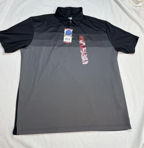 Callaway Polo Shirt Mens XL Black Gray Caviar Opti-Dri Golf Performance New - Picture 1 of 13