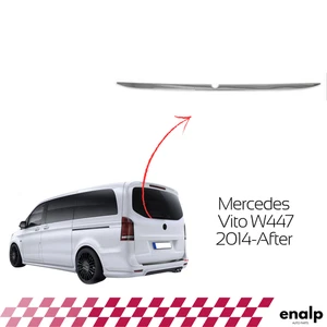 Chrome Rear Window Under Trim For Mercedes W447 VITO 2014-After - Picture 1 of 6