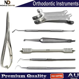 Orthodontic Kit Dental Bracket Holding Tweezers Braces Setter Cheek Retractor - Picture 1 of 8