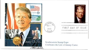 #2539 PRESIDENT JIMMY CARTER FIRST DAY OF ISSUE, FDC ARTIST CHRIS CALLE SIGNED - Picture 1 of 1