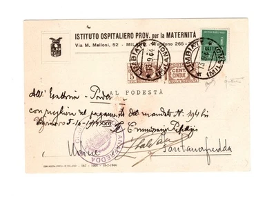 fronte  con affrancatura di pregio interessante certificato descrittivo Sottoriv - Immagine 1 di 3