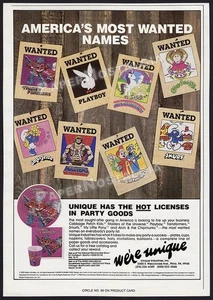 UNIQUE / TRANSFORMERS - Original 1985 Trade AD / ADVERT _ party supplies - MOTU - Picture 1 of 1