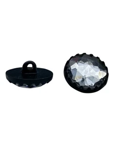 Bottone Gioiello con Strass Linea 24 Ø 15 mm Base Plastica Nera BT-28890-15CV - Imagen 1 de 6