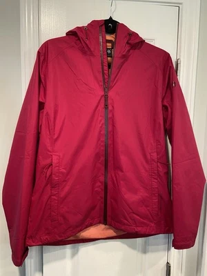 Chaqueta con Capucha Mountain Hardwear Talla M Rosa Impermeable a Prueba de Viento Cremallera Completa Exterior Foto 1 de 4