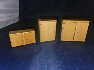 Dollhouse Miniature 1:12 Scale Hang Cupboard Wall Cabinet Furniture door broken - Picture 1 of 7