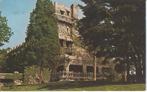 Vecchia cartolina d'epoca William Gillette's Fieldstone Castle, Hadlyme, Connecticut - Foto 1 di 2