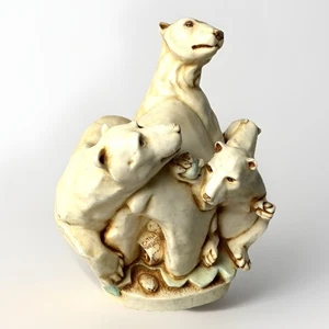 Harmony Kingdom - Play Ball - Polar Bears - Zookeepers Collection 4267 Of 7200 - Picture 1 of 10