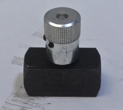 Válvula de aguja Parker N800S Colorflow con perilla moleteada 5000 PSI 345 bar máximo Foto 1 de 4