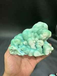 Esemplare minerale aragonite blu pietra preziosa naturale 710 g dall'Afghanistan - Foto 1 di 6