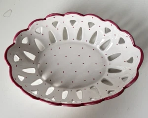 Gmundner Keramik Tupferl rosa Brotkorb Schüssel 18,5 cm GK1502 (2501DE17) 02/25 - Bild 1 von 4