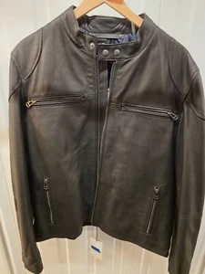Cole Hann - Men's Leather Jacket - Picture 1 of 8