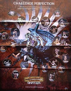 Challenge Perfection 21x28 POSTER D&D Miniatures 2000 Wizards of the Coast - Picture 1 of 2
