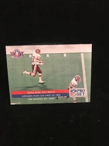 1992 Pro Set #65 Super Bowl XXVI Brad Edwards/Washington Redskins tarjeta - Imagen 1 de 3