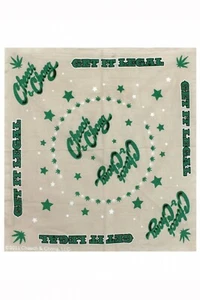 CHEECH & CHONG-GET IT LEGAL-BANDANA BRONCEADA-22 X 22-con licencia-stoner-hoja de marihuana - Imagen 1 de 1
