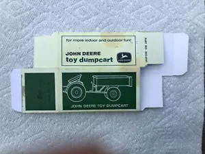 John Deere 110 Ertl Toy Dumpcart Box #542 - Empty + Decal - Picture 1 of 4