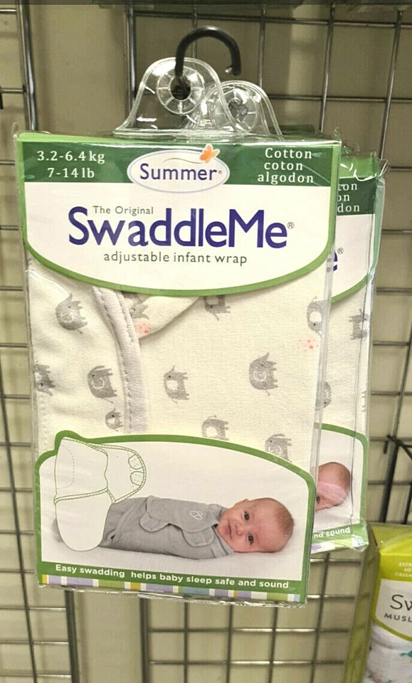 SwaddleMe Baby Pucksack Baumwolle S Small Elefants - Bild 1 von 2